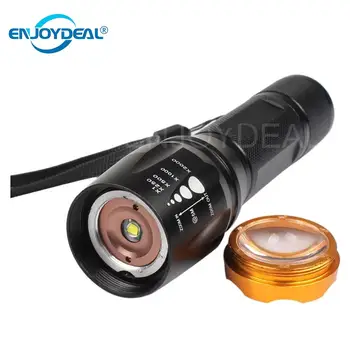 

T6 LED Flashlight Zoomable 3000 Lumen Torch Zoom Focus Portable lanterna Camping Hunting light