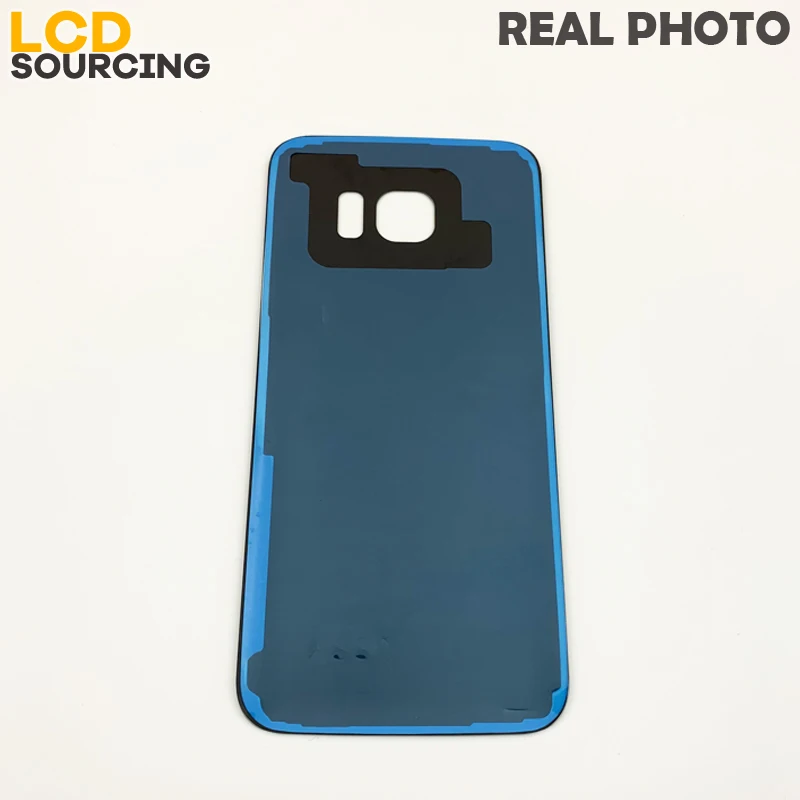 Крышка батарейного отсека для samsung Galaxy s7 edge G935 S7 G930 задняя крышка чехол Замена для samsung S7 Задняя стеклянная крышка