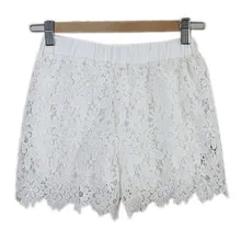 Сексуальные женские кружевные шорты с цветочным принтом, Летние повседневные пляжные шорты,, короткие шорты с высокой талией, модная офисная Женская одежда для путешествий