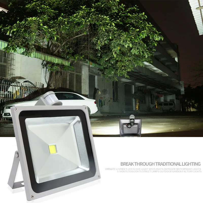 

NEW Field durable lighting work light 50W Motion Sensor Outdoor Lighting Reflector Spot Floodlights Garden Wall Working Lamp