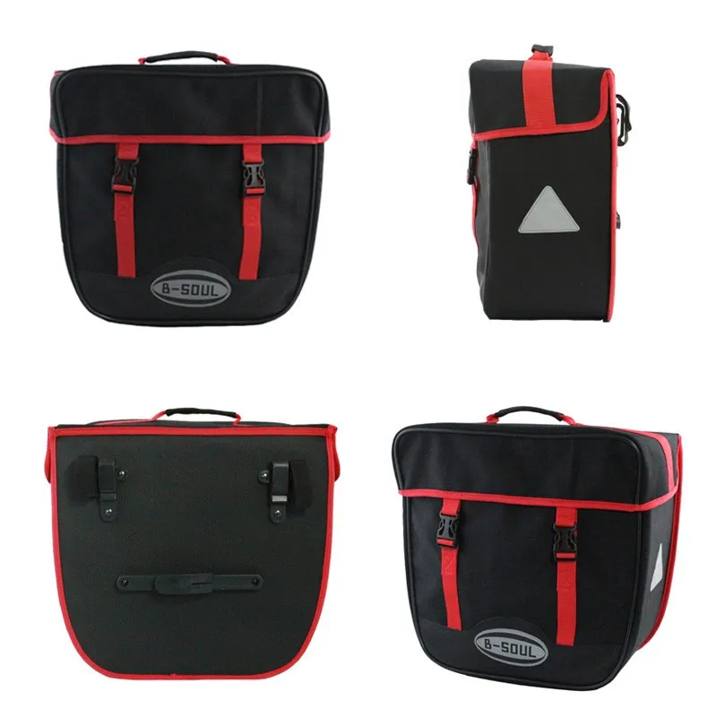 Excellent B-SOUL 50L Large Capacity Bicycle Saddle Bags Waterproof Bicycle Rear Seat Trunk Bag Panniers for Cycling Bycicle Accessories 3