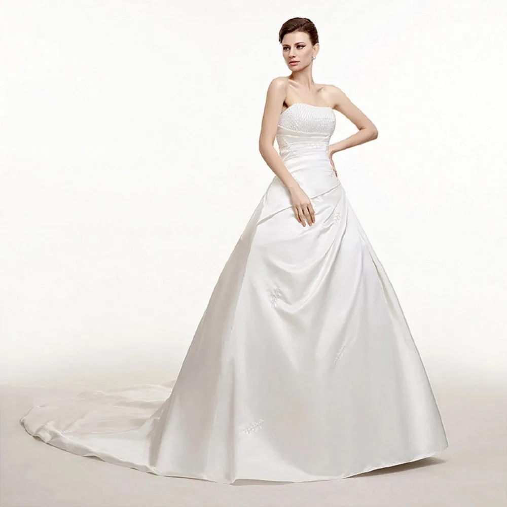 2019 Beautiful Vestido de noiva Clothing Vintage Beading Off The Shoulder Wedding Dresses Robe mariage Professional Custom | Свадьбы и