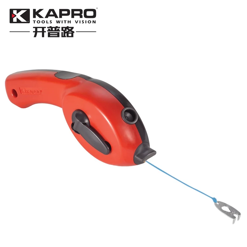 

KAPRO Heavy-Duty Ergonomic Chalk Line Fountain scoring Device Powder bucket Woodworking Manual Wire Harvester Tools 30m