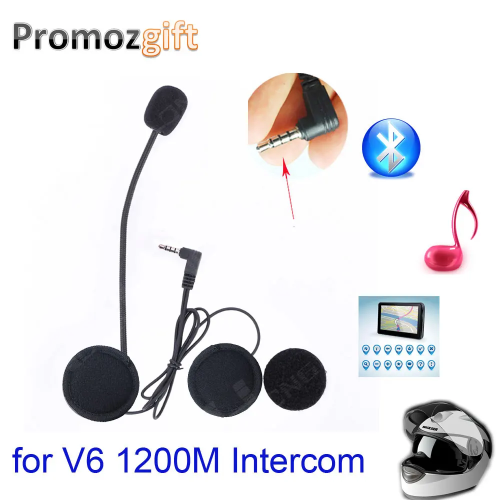 Аксессуары для наушников V6 V4 шлем домофон дуплексный мотоциклетный Bluetooth