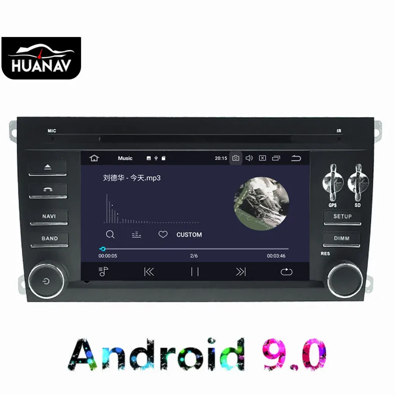 Discount Android 9.0 Car DVD Player GPS navigation For Porsche Cayenne 2003-2010 multimedia Car Audio player head unit tape recorder maps 5