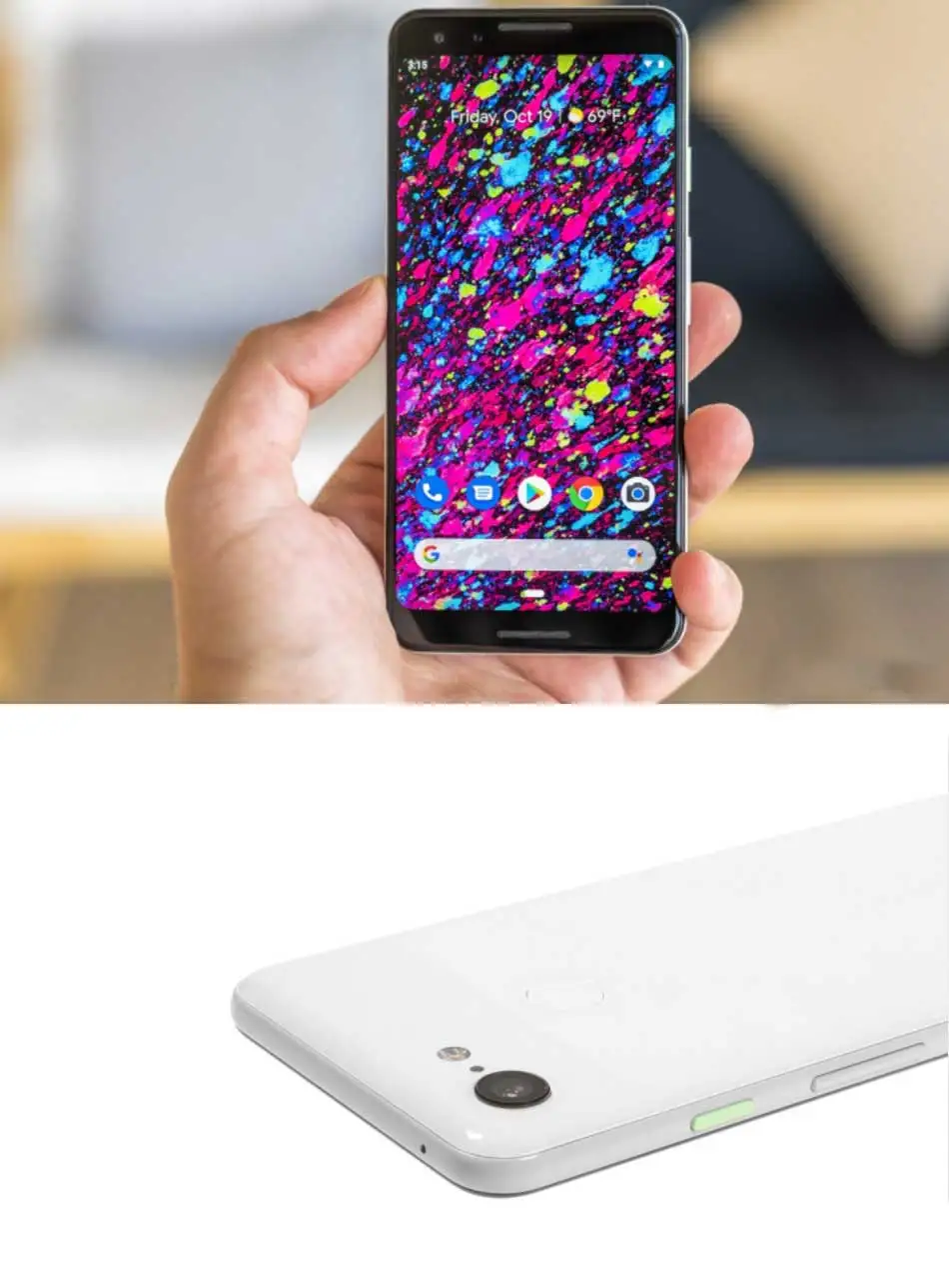 Абсолютно мобильный телефон Google Pixel 3, Snapdragon 845, 4 ГБ, 64 ГБ, 128 ГБ, 5,5 дюймов, четыре ядра, Android 9, NFC, Google, смартфон