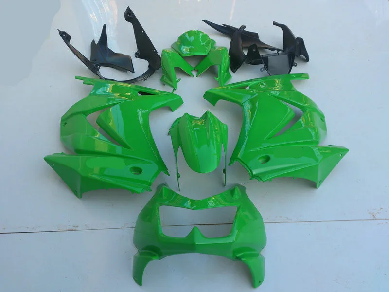 

Injection mold Fairing kit for KAWASAKI Ninja ZX250R 08 09 10 12 ZX 250R EX250 2008 2012 ABS Top green Fairings set+gifts KF35