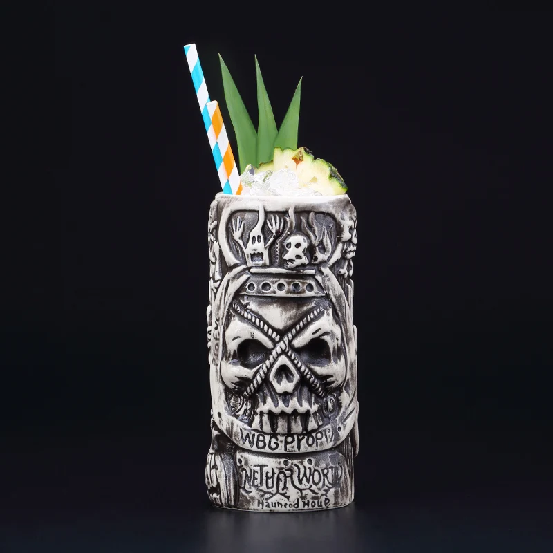 Креативное человеческое лицо бар душа Карибский пират коктейльное стекло Гавайский керамический бокал для вина WF5061812