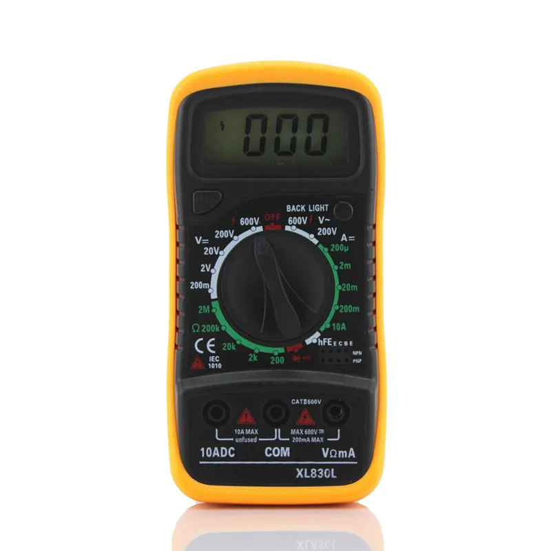 

(English version does not contain battery) XL830L durable anti-drop multimeter has luminous - 1