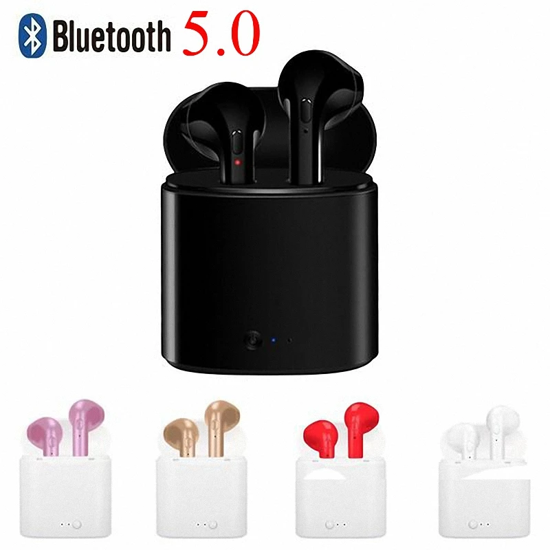 Новые I7s TWS беспроводные Bluetooth наушники с мини-зарядным боксом для Iphone X 6 7 8 plus Samsung