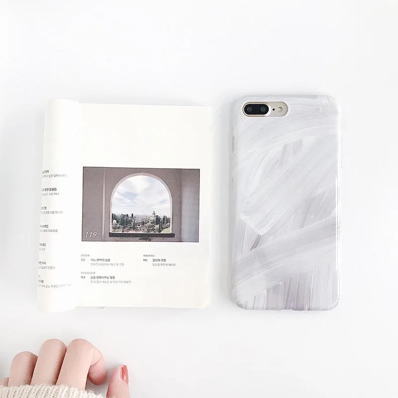 

Simple art painting phone case for iPhone6 6S 7 Fashion phone case for iPhone7P 8 8P Soft shell phone case for iPhoneX XS XR MAX