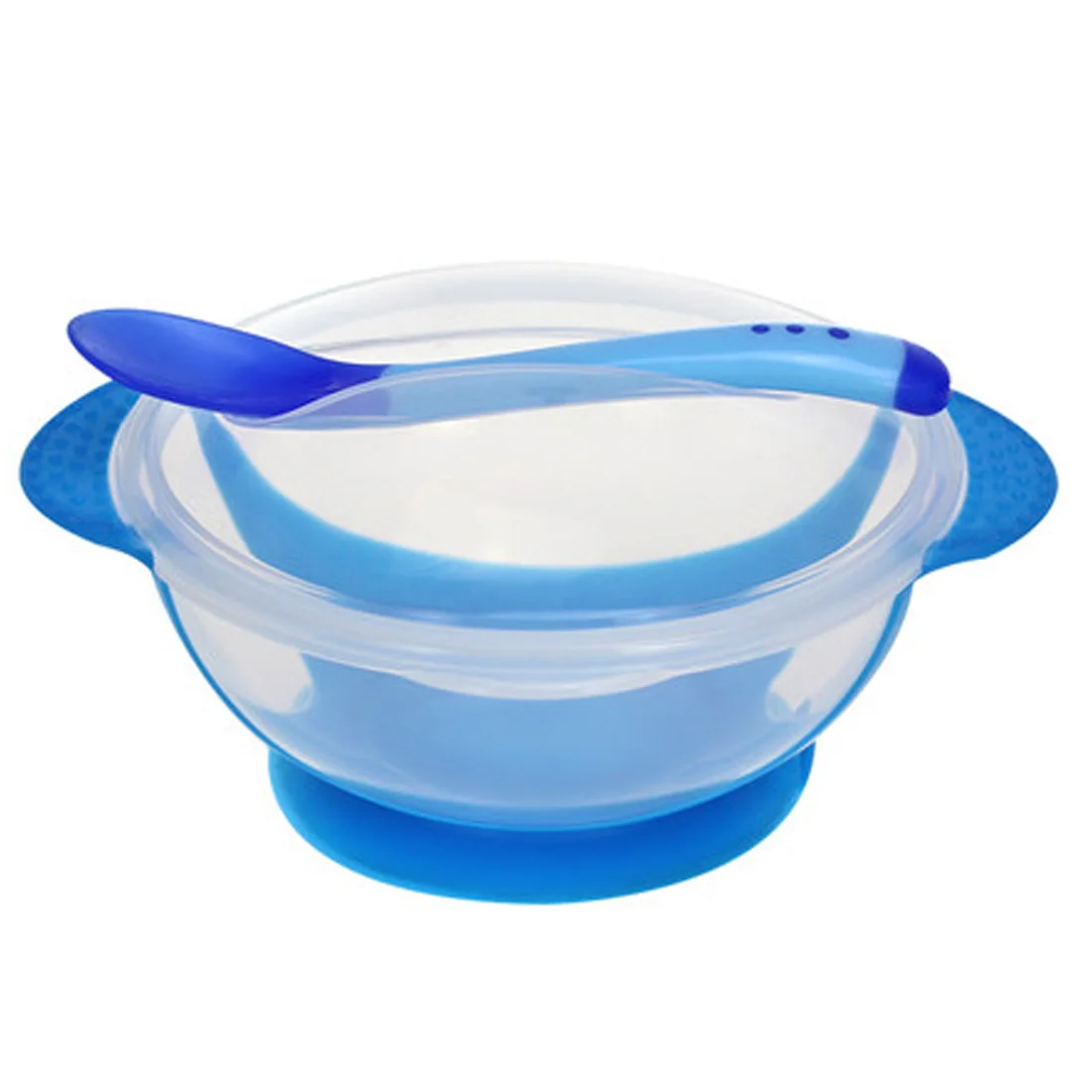 Набор детской посуды, ложка для кормления с чувствительным температурой, детская миска для еды, обучающая посуда, тарелка для обслуживания/поднос, всасывающая кормушка-чашка
