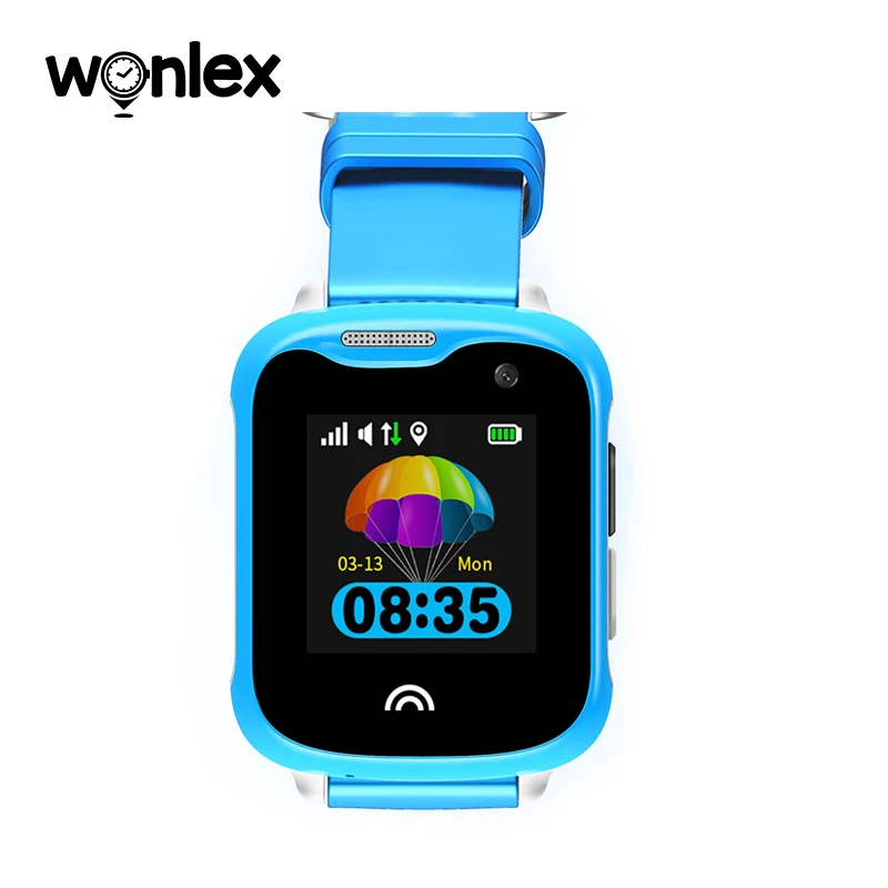 Baratos Wonlex lo más nuevo KT05 niños Real impermeable IP67 natación reloj SOS GPS GSM Wifi Cámara 1,33 pulgadas IPS pantalla táctil deportes reloj inteligente