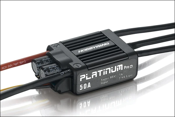 

HobbyWing Platinum 50A V3 ESC Electronic Speed Controller for RC Model