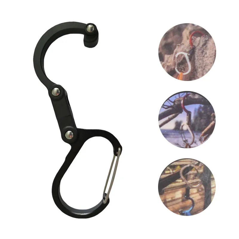 

Aluminum Alloy D-ring Rock Climbing Carabiner Screw Lock Hanging Hooks Quick Release Buckle Keychain For Outdoor Camping Hiking