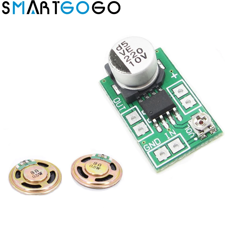 Adjustable Mini LM386 Audio Power Amplifier Board Micro