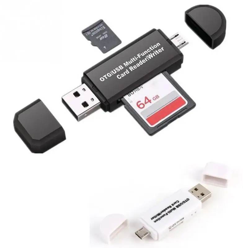 2 шт. в партии memery карты считывающее устройство Micro USB OTG к USB 2,0 адаптер SD кард-ридер для Android телефон планшетный ПК