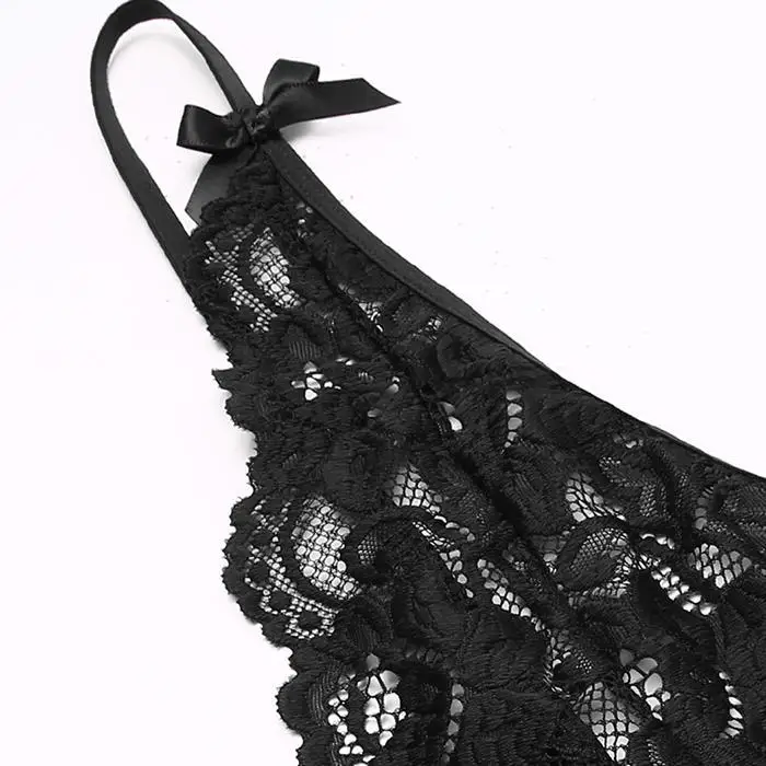 Avidlove Sexy Lingerie Set Babydoll Nightwear Women Sexy V-Neck Lace Floral See Through Lingerie Sleepwear With Garter Belt
