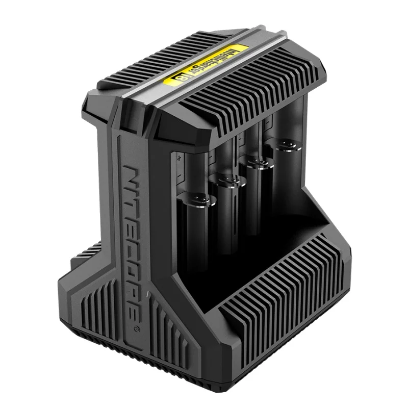 1 шт. Nitecore i8 nuevo i4 i2 cargador inteligente 8 toвсего ranuras 4A salida Smart para Li Ion 18650 16340 10440 AA