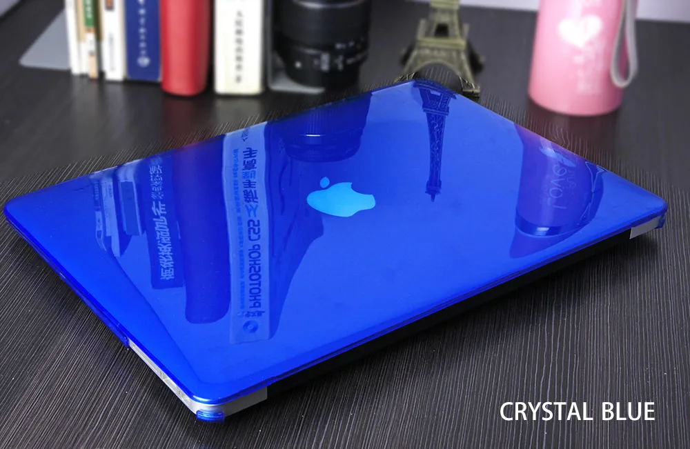 Crystal blue Сумка для ноутбука чехол для macbook air 13 Матовый Футляр Крышка Ноутбука Чехол для Macbook Air 13 Случае Pro Retina 12 13.3 15 дюймов для Apple Mac book Air 11 Pro 13 Сенсорный бар - Цвет: Crystal blue