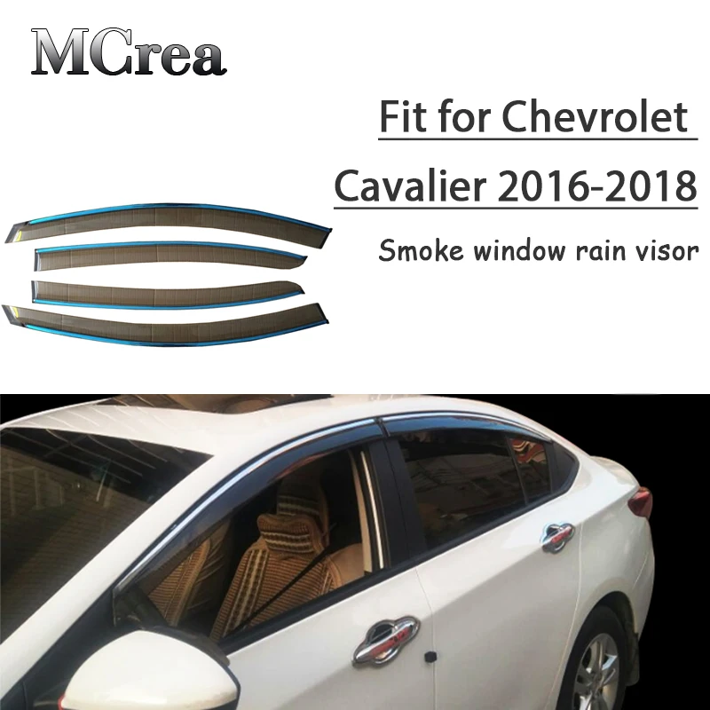 Mcrea 4 шт., АБС-пластик, автомобильный дым окно Защита от солнца дождь козырек-отражатель гвардии для Chevrolet Cavalier аксессуары