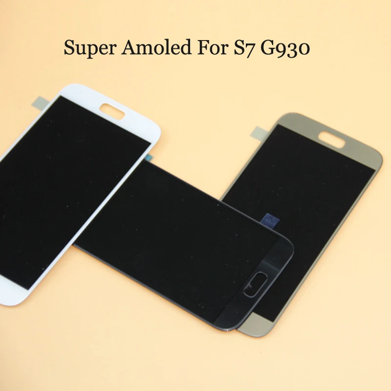 Супер AMOLED для Samsung GALAXY S7 G930 G930F ЖК-дисплей кодирующий преобразователь сенсорного
