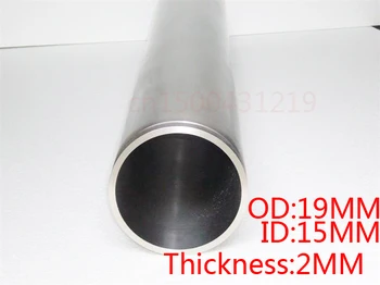 

New 19x15mm 19mm OD 15mm ID 2mm thickness 50cm Gr2 titanium tube TA2 titanium pipelines titanium alloy pipe ti-alloy tube Heatin