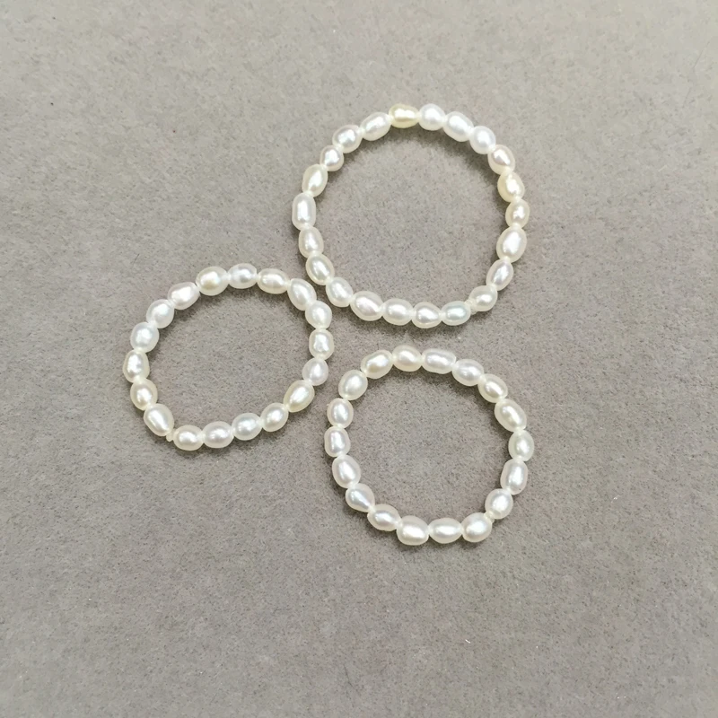 1-2 мм кольцо с хвостом из натурального пресноводного жемчуга в форме риса, маленькая жемчужина, модное женское ювелирное изделие, Простое жемчужное кольцо