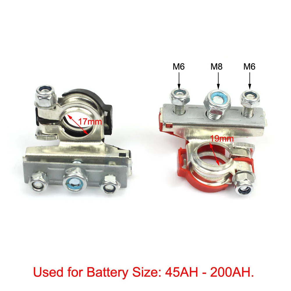2 шт. 12 В медный автомобильный аккумулятор клеммный разъем батареи быстросъемные аккумуляторные зажимы для большинства транспортных средств