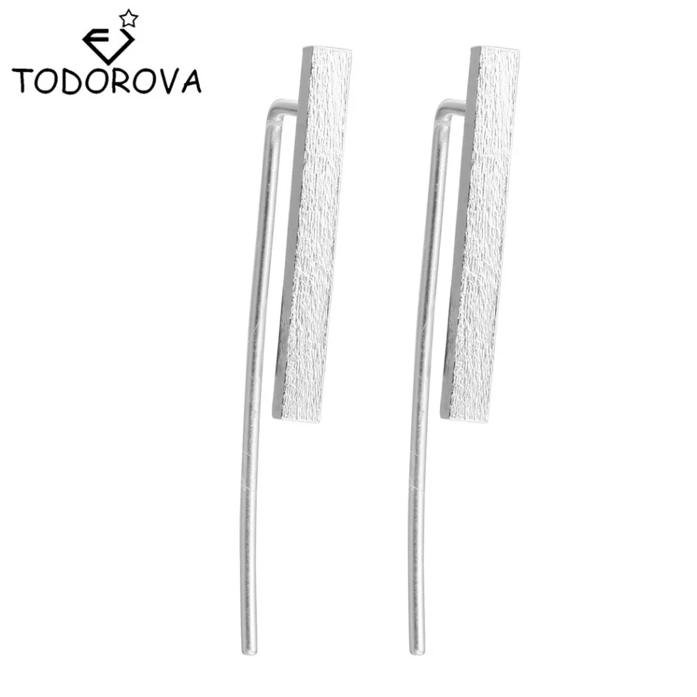 

Todorova Simple Classic Square T Bar Earrings for Women Minimalist Style Rectangle Geometric Ear Stud Earrings Jewelry