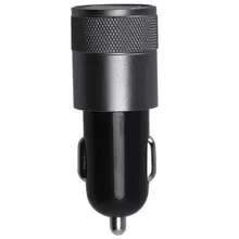 2,1 Ач двойной USB Blu-Ray автомобильное зарядное устройство из алюминиевого сплава автомобильное зарядное устройство 2,5*2,5*6 см