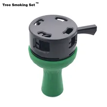 Caloud силиконовая курительная зеленая чаша Chicha Narguile Nargile курительная трубка-кальян аксессуары Cachimba Shisha Boquilla TWAN0356