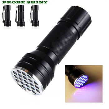 

NEW!!! 3PC 21 LED 395 nM UV Ultra Violet Blacklight Flashlight For CSI Inspection Light Free Shipping #NO23