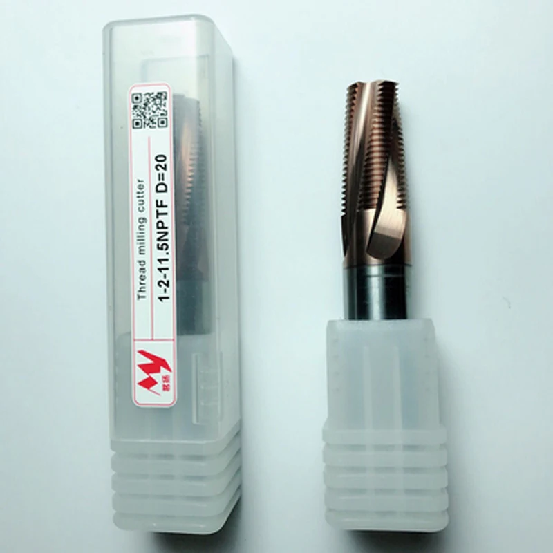 1PC New CNC Mill Cutter Solid carbide Pipe thread milling cutter 1/2 11