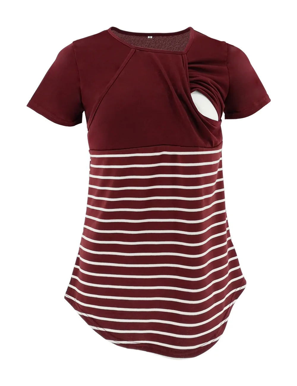 

Women Pregnancy Clothes Maternity Clothing Breastfeeding Tee Nursing Tops Striped B T-shirt European American Nursing T-shirt