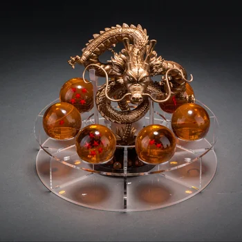 

16 CM DRAGON BALL Z Dragon Shenlong and 7 Crystal Balls Desktop Decor Anime PVC Action Figure Collection Cos Party Modle Toys