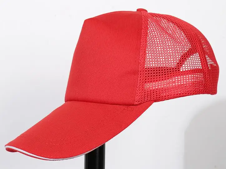 

New solid color mesh breathable baseball cap
