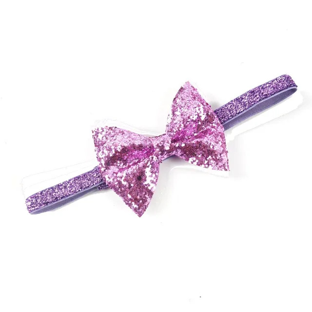Buy 20 Pcs/lot Plain Glitter Bow Headband With Elastic