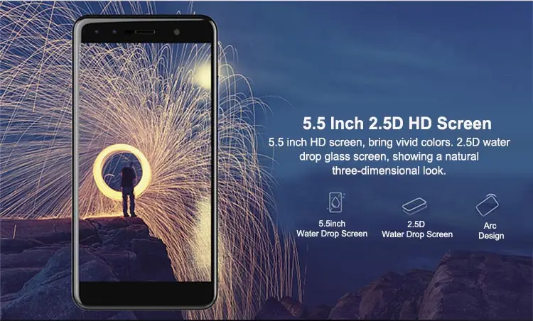 ZTE BLADE A3 3GB RAM 32GB ROM MTK6737T 1.5GHz Quad Core 5.5 Inch 2.5D HD Screen Android 7.0 4G LTE Smartphone