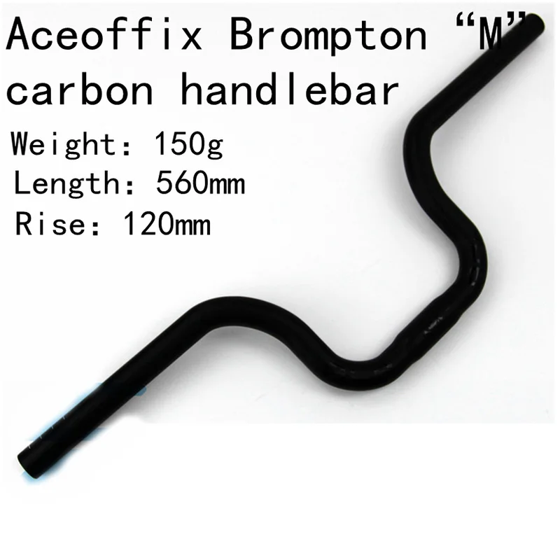 

150g Aceoffix Carbon Fiber Bicycle Handlebar M Model UD Matte MTB Carbon Handlebar 500-560mm For Brompton Bridy Parts