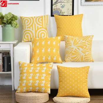 

18x18 inches Square 45*45cm Plaid Solid Pure Color Print Cushions Home Decors Sofa Seat Back Cusion Car Throw Pillows Mall Gifts