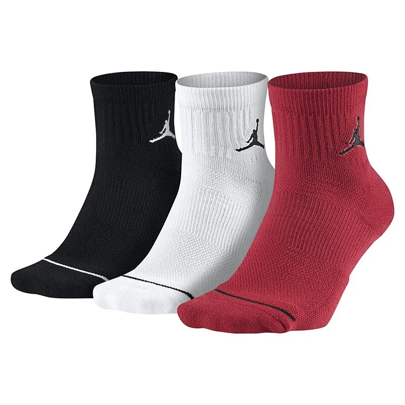 Original New Arrival NIKE QTR 3PPK Unisex Sports Socks( 3 Pairs - Color: SX5544011