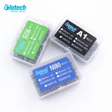Glotech 200pcs electronic cigarette rda atomizer wick wire coil prebuilt coil A1 SS316L NI80 heating wire coiling premade coils Glotech 200pcs electronic cigarette rda atomizer wick wire coil prebuilt coil A1 SS316L NI80 heating wire coiling premade coils