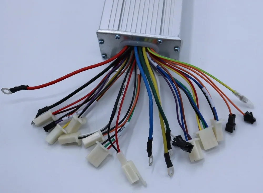 Cheap 15 Mosfets 36V/48V 800W 1000W 35A Dual mode Sensor/Sensorless BLDC Electric Bicycle/Scooter Controller 6