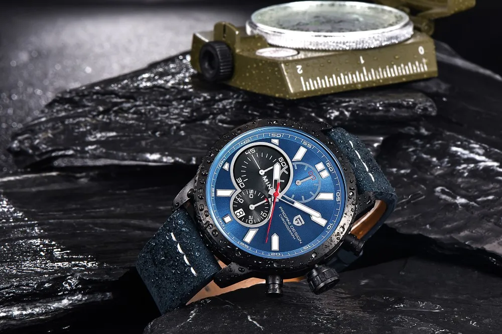 Relogio masculino PAGANI Дизайн мужские часы лучший бренд класса люкс Хронограф водонепроницаемые кварцевые кожаные часы военные спортивные часы