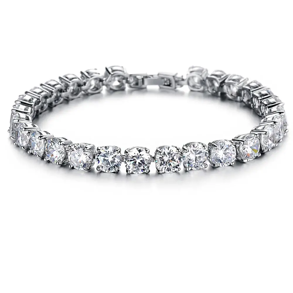 

MAE Copper AAA Cubic Zirconia Crystal Exquisite Women Chain Bracelet Fashion Jewelry Birthday Valentine's Day Gift