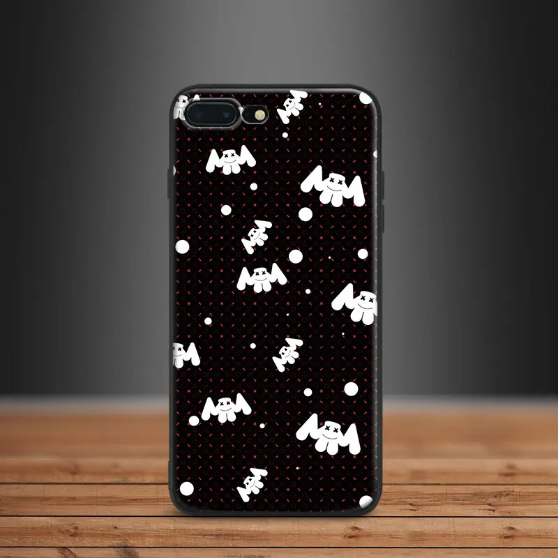 

Dj marshmello-Collages Pattern Tpu Soft Silicone Phone Case Cover Shell For Apple IPhone 5 5s SE 6 6s 7 8 Plus X 10