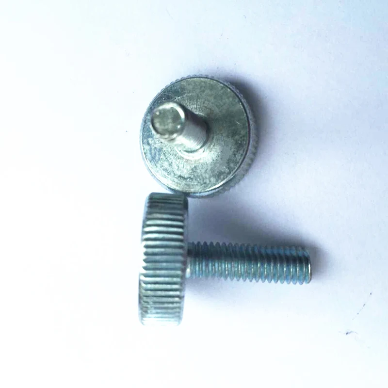 10Pcs DIN653 GB835 M3 M4 M5 Knurling Flat Head Knurled Thumb Screw Hand Tighten Computer Screws HW107