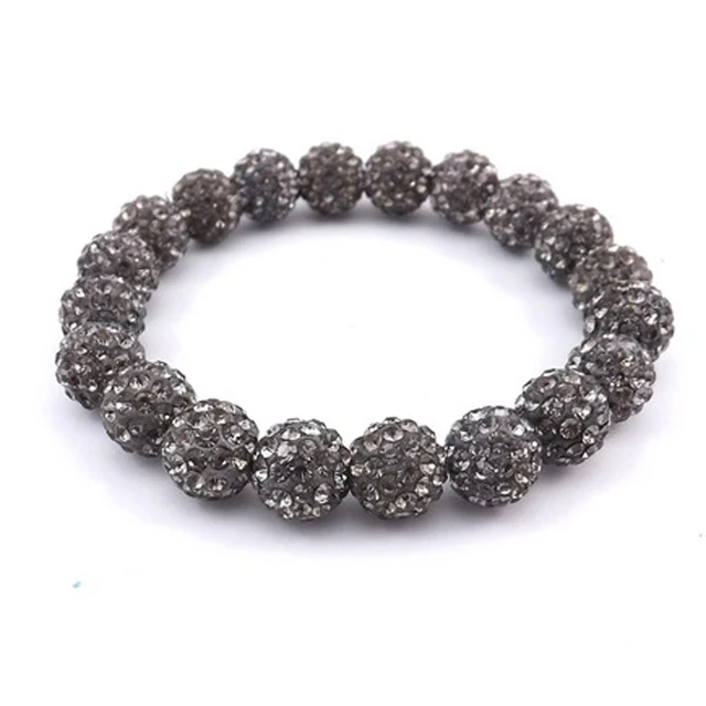 Amazing Bracelets Best Amazing Crystal Jewelery 10mm Transpa Grey Rhinestone Disco Ball