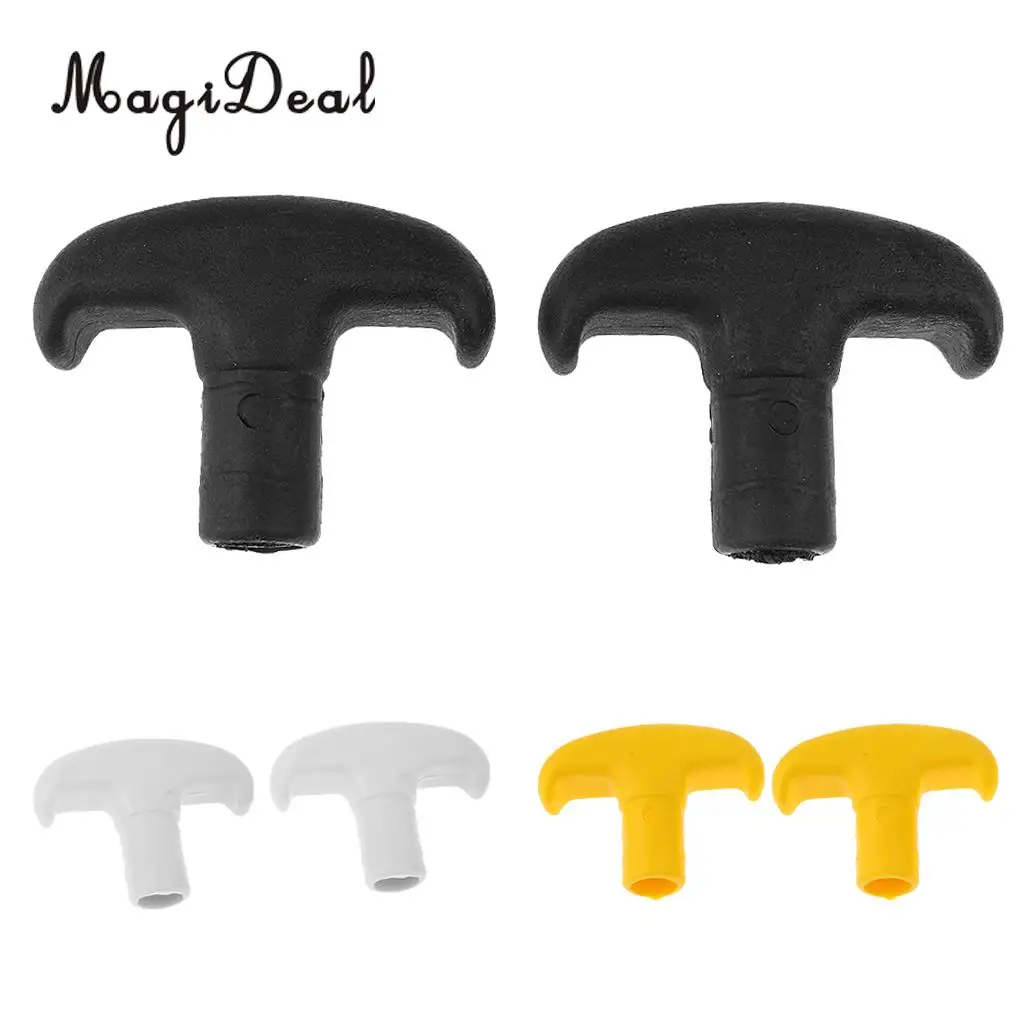 MagiDeal High Quality 2Pcs PVC Canoe Paddle T Handle Kayak Dinghy SUP Surfboard Surfing Rowing Boat Accessory Black/Yellow/Gray